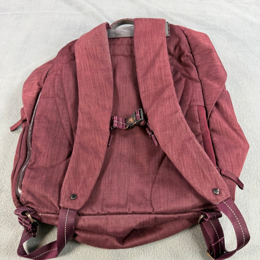 Lululemon Athletica Backpack Maroon Heathered Laptop Bag Commuter Travel - Picture 5 of 10
